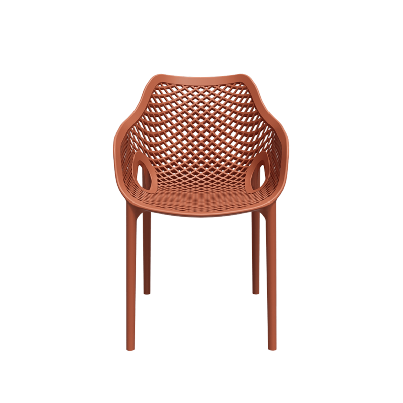 Poltrona Colmeia Terracota Forte Plástico