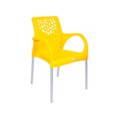 Poltrona Deluxe Amarela Forte Plástico Poltrona Deluxe Amarela Forte Plástico