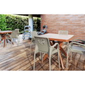 Poltrona Deluxe Bege Natural Forte Plástico