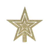 Ponteira Estrela com Glitter 18cm Zein