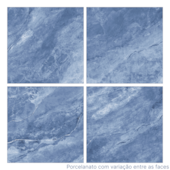  Porcelanato 70X70cm Tipo A Azul Bahia Polido Elizabeth - 2,45m²