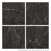 Porcelanato 70x70cm Tipo A Nero Reale ESM Polido Elizabeth - 2,45m²