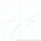 Porcelanato 80x80cm Tipo A Ibiza Branco Polido Incesa - 2,60m²