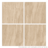 Porcelanato 80x80cm Tipo A Travertino Bege Cetim Incesa - 2,60m²