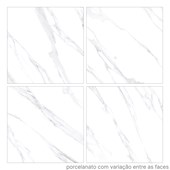 Porcelanato 90,5x90,5cm Bianco Carrara Polido Villagres - 1,64m²