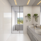 Porcelanato 90X90 Tipo A Cristallo Bianco Lux Biancogres - 2,40m²