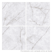 Porcelanato 90x90cm Cristallo Quartz Satin Retificado Biancogres - 2,40m²