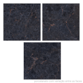 Porcelanato 90x90cm Tipo A Âmbar Black Matte Retificado Roca - 1,60m²