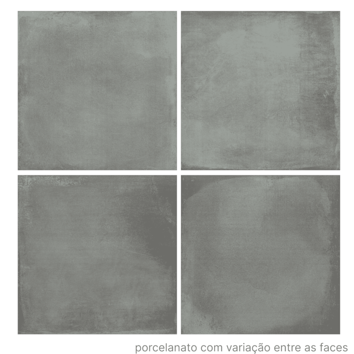 Porcelanato Roca Artisan Gris Mate Acetinado 90x90cm Cinza Retificado