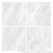 Porcelanato 90x90cm Tipo A Light Marble White Mate Roca - 2,40m²