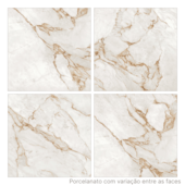 Porcelanato 90x90cm Tipo A Marmo Gold Cetim Incesa - 2,40m²
