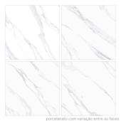 Porcelanato 92x92cm Tipo A Bianco Carrara Acetinado Villagres
