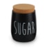 Porta Condimentos Oak Sugar Preto 850ml Yoi