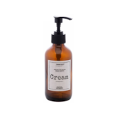 Porta Creme de Vidro Âmbar Pump 250ml Lyor