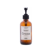 Porta Creme de Vidro Âmbar Pump 250ml Lyor