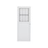 Porta de Giro 80x210cm Soft 2 Vidros Branca Esquerdo MGM