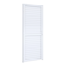 Porta de Giro Natural de Alumínio Laminada 215x75cm Branco Riobras