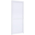Porta de Giro Natural de Alumínio Laminada Alumínio 215x85cm Branco Riobras