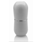 Porta Escova Cromo Belly com Tampa Branco Porta Escova Cromo Belly com Tampa Branco