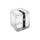 Porta Escova Cube Cristal Coza