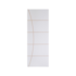 Porta Frisada HDF 60x210cm Branco Soft 5 Rocha Porta