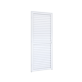 Porta Giro 100x215cm Laminada Branca Direita Lucasa
