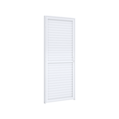 Porta Giro 100x215cm Laminado Branca Esquerda Lucasa 