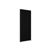 Porta Giro Laminada 215x85cm Direita Preta Lucasa