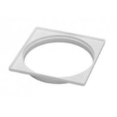 Porta Grelha Quadrada Branca 100mm Krona  Porta Grelha Quadrada Branca 100mm Krona