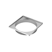 Porta Grelha Quadrada Cromada 100mm Krona  Porta Grelha Quadrada Cromada 100mm Krona