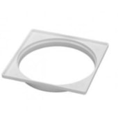 Porta Grelha Quadrado Branca 150mm Krona  Porta Grelha Quadrado Branca 150mm Krona