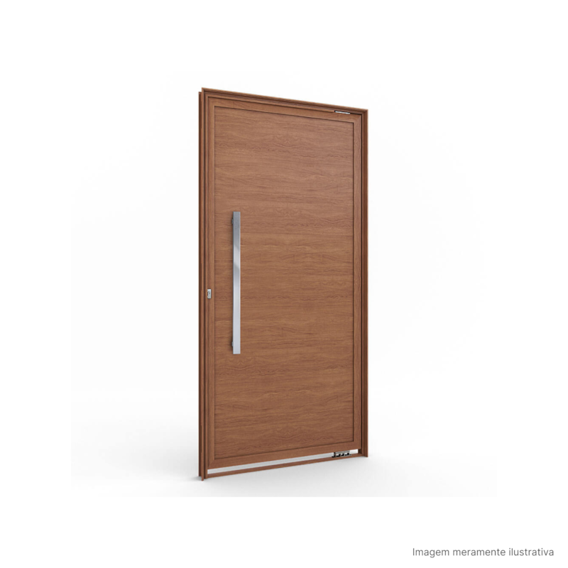 Porta Lambri Amadeirado com Puxador 215x105cm Esquerda MD9181.1 Lucasa
