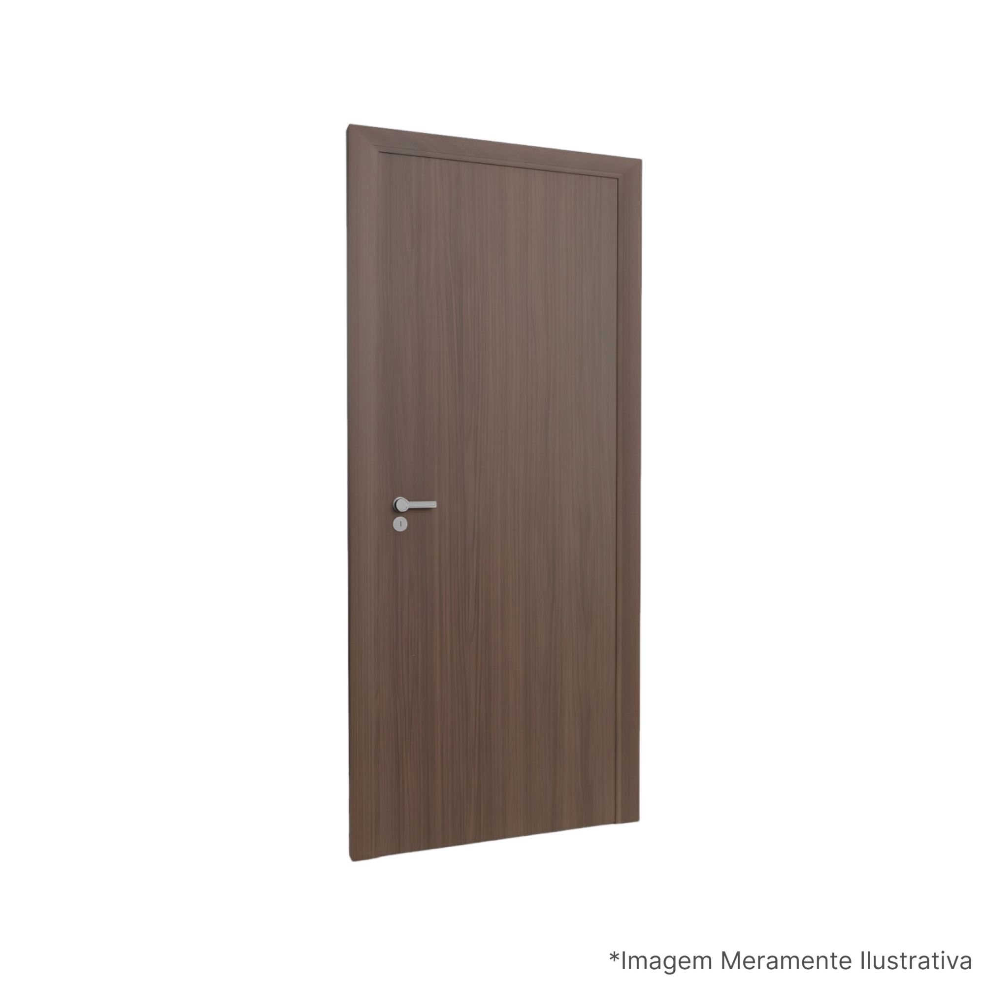 Porta Lisa HDF 60x210cm Ipê Rocha Porta - Apotiguar