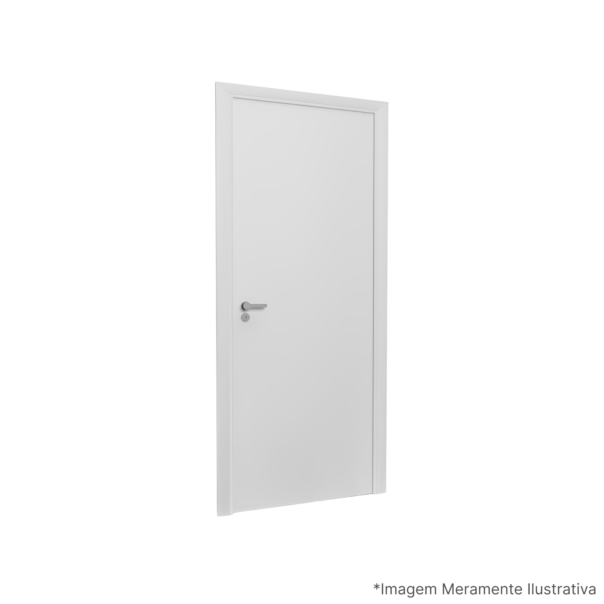 Porta Lisa Premium 70x210cm Super Branco Rocha Porta - Apotiguar