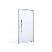 Porta Pivotante de Alumínio 215x105 Direita Branca Lucasa Porta Pivotante de Alumínio 215x105 Direita Branca Lucasa