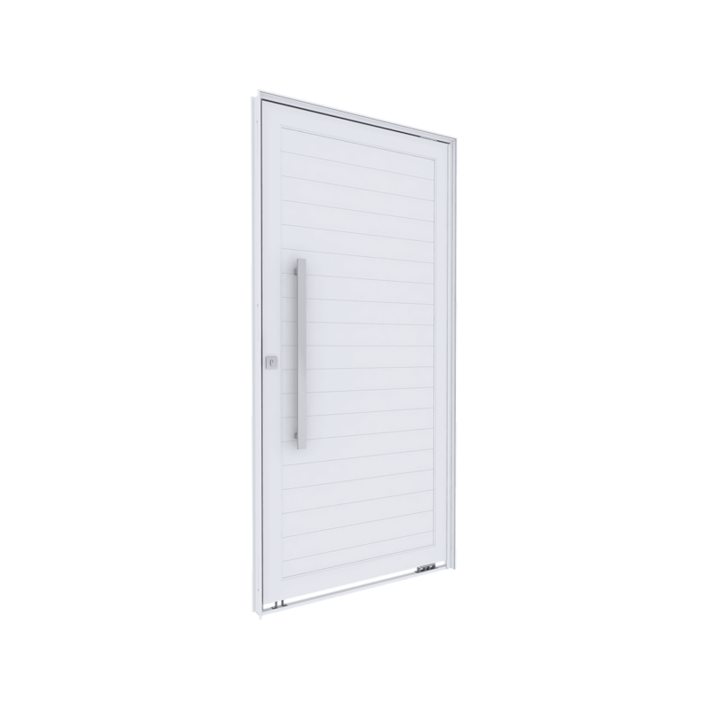 Porta Pivotante Esquerda 105x215cm Lambri Puxador Lucasa