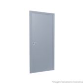 Porta Premium 80x210cm Laca Cinza Velluto Rocha Porta