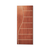 Porta Prensada HDF 60x210cm Mogno Frisada-02 JHS Porta Prensada HDF 60x210cm Mogno Frisada-02 JHS