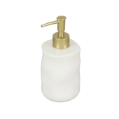 Porta Sabonete Líquido Cerâmica Orgânico Branco Oikos Porta Sabonete Líquido Cerâmica Orgânico Branco Oikos