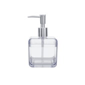 Porta Sabonete Líquido Cube 330ml Cristal Coza