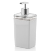 Porta Sabonete Liquído Pétala Branco Ou  Porta Sabonete Liquído Pétala Branco Ou