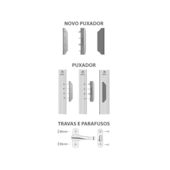 Porta Sanfonada 60x210cm Bege Perfilplast