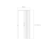 Porta Sanfonada 80x210cm Branca Fortlev
