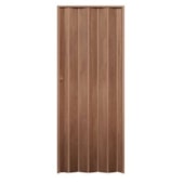Porta Sanfonada Plástico PVC Castanho 2,10x0,90m Araforros
