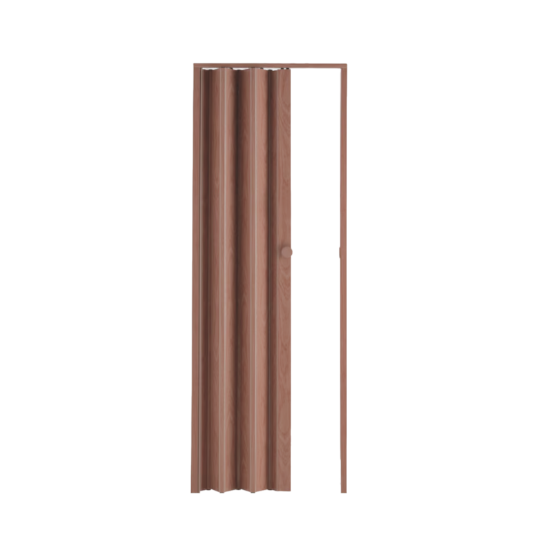 Porta Sanfonada Plástico PVC Castanho Easy Lock 60x210cm Araforros