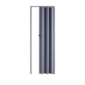 Porta Sanfonada Plástico PVC Cinza Easy 2,10x0,60m Araforros