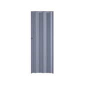 Porta Sanfonada Plástico PVC Cinza Easy 60x210cm Araforros Porta Sanfonada Plástico PVC Cinza Easy 60x210cm Araforros