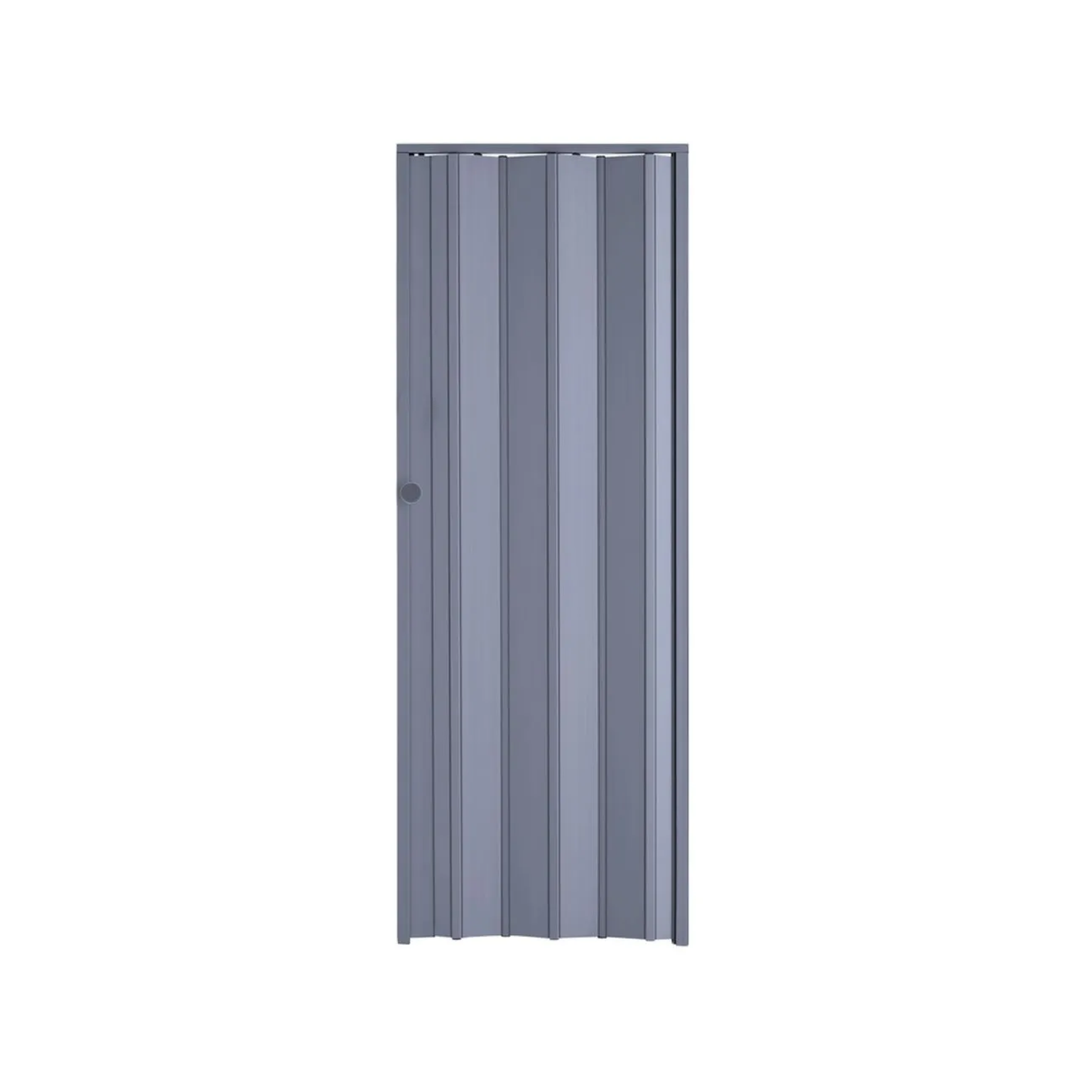 Porta Sanfonada Plástico PVC Cinza Easy 70x210cm Araforros - Apotiguar