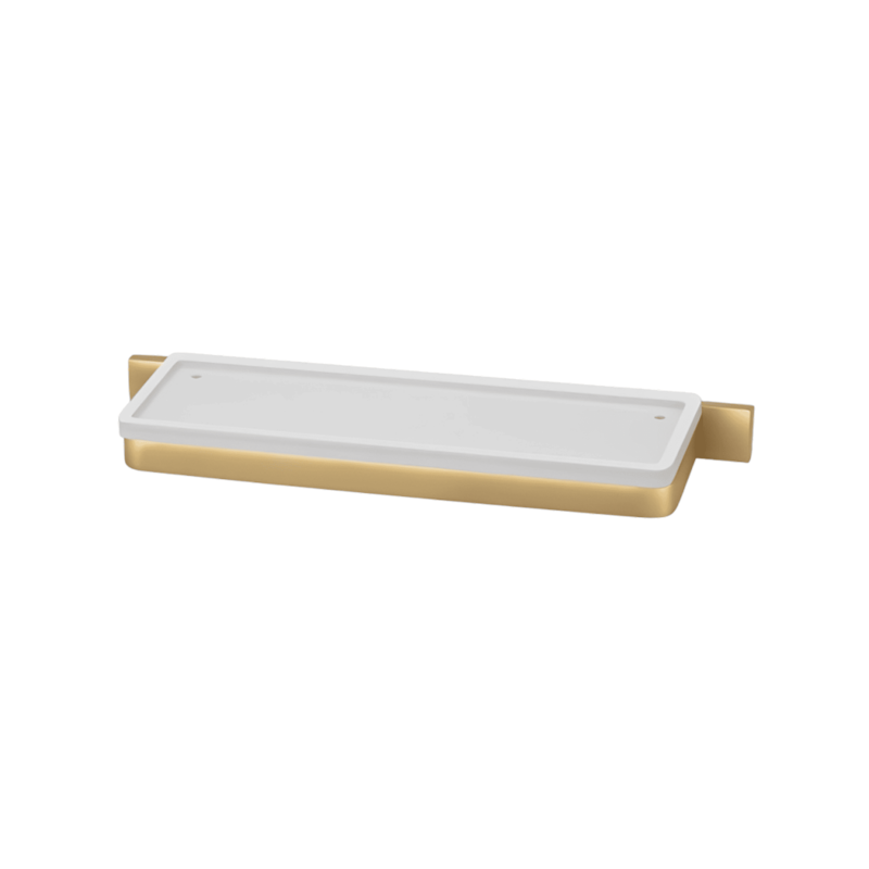 Porta Shampoo Dom 35,8cm Dourado Fosco Perflex