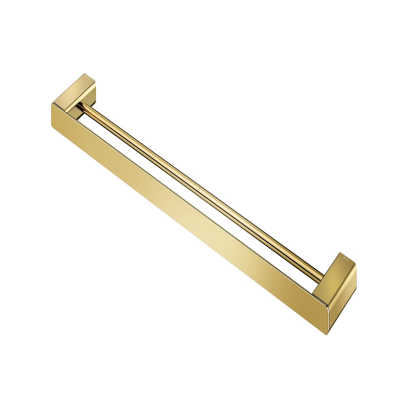 Porta-Toalha Bastão Duplo DocolFlat 676mm Dourado Polido Docol